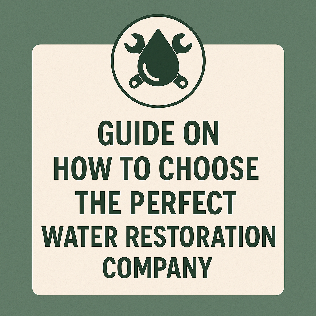water restoration guide